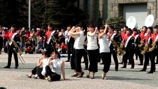 京都さくらパレード2015 奈良県立郡山高等学校吹奏楽部 [upl. by Strauss290]