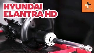 Cómo cambiar amortiguadores delanteros en HYUNDAI ELANTRA HD INSTRUCCIÓN  AUTODOC [upl. by Anil]