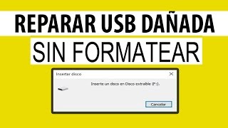 Como reparar usb dañada Sistema de archivos RAW [upl. by Starling]