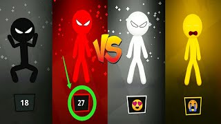 why red Stickman dominate all stickman 🥳 watch full video you understand  stickman Party 1 2 3 4 [upl. by Rosel107]