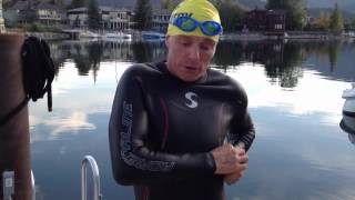 How to put on a Synergy Triathlon wetsuit [upl. by Frerichs480]