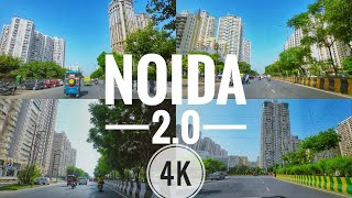 NOIDA 20 A Glimpse into INDIAs FastestDeveloping City  Driving  4K [upl. by Hselin]