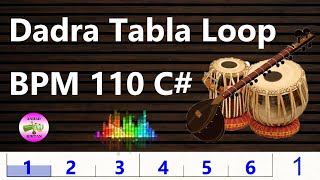 Dadra Tabla Loops  BPM 110 C [upl. by Eniamrehs514]