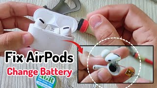 Airpods pro not working  Change airpods battery  Complete guide in hindiurdu [upl. by Herold]