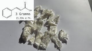 cinnamic acid synthesis part 2 ethyl ester hydrolysis [upl. by Davita]