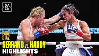 AMANDA SERRANO VS HEATHER HARDY Fight Highlights [upl. by Pugh]