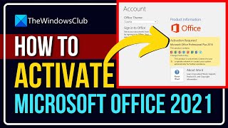 How to activate Microsoft Office 2021 or Office 365 on Windows 11 [upl. by Niawd]