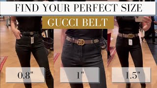 how to find your GUCCI BELT size for the PERFECT FIT  Style me Worth it [upl. by Ratcliff]