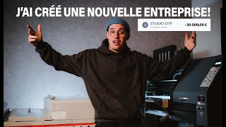 3 mois pour créer mon entreprise Cette technique dimpression va vous changer la vie📈⏱️ [upl. by Dillie116]