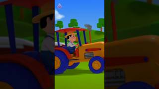 Wheels On The Tractor farmvehicles kidstvcars nurseryrhymes reels [upl. by Nolaf]