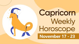 Capricorn Weekly Horoscope November 17 to 23 2024 [upl. by Jaf]