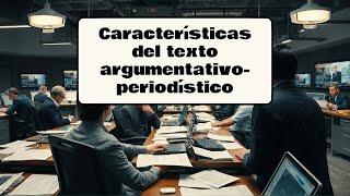 Características del texto argumentativo periodístico [upl. by Aibsel145]