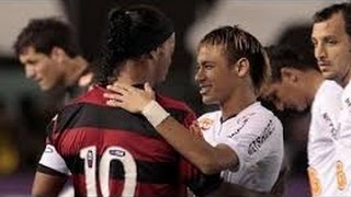 Neymar vs Ronaldinho Santos 4 x 5 Flamengo 27 07 2011 [upl. by Nileve358]