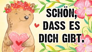 Danke dass es dich gibt 🥰💖 Gruß für tollen Menschen 🌷  Kostenlose Whatsapp Grüße [upl. by Yarrum]