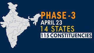 Lok Sabha Elections 2019 States constituencies amp key contenders of phase three [upl. by Ilegna]