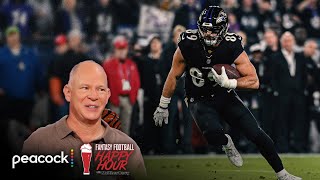 Fantasy TE rankings Why the elites are important in 2024  Fantasy Football Happy Hour  NFL on NBC [upl. by Scottie138]