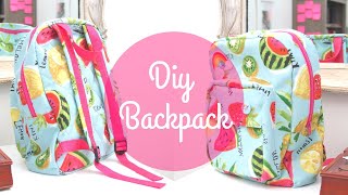 DIY BACKPACK For Kids  Sewing Tutorial by Paige Handmade [upl. by Yedarb]