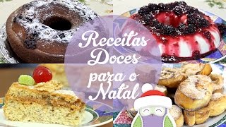 RECEITAS DOCES PARA O NATAL  Receitas da Mãe Coruja [upl. by Akirahc]