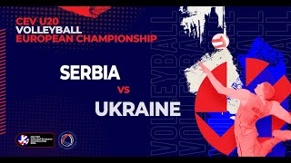 SERBIA 🆚 UKRAINE 30 CEV U20 European championship 2024 [upl. by Einnil]