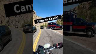 Remember to ride your own ride Guard rail caught them motorcycle crash ridesafe [upl. by Iruahs]