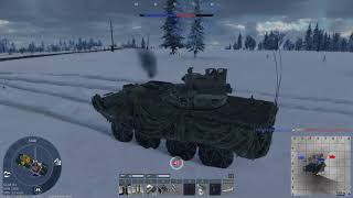 M1128 Wolfpack Stryker MGS in a Match War Thunder [upl. by Peirsen]