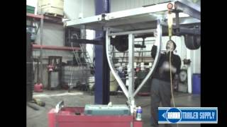 Triton 07984 Snowmobile Trailer Wishbone Tongue Spring Lift Kit Install [upl. by Sonstrom950]