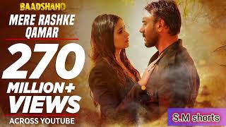 quotMere Rashke Qamarquot Song With Lyrics  Baadshaho  Ajay Devgn Ileana Nusrat amp Rahat Fateh Ali Khan [upl. by Teahan907]