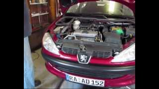 Peugeot 206 How to change the timing belt [upl. by Hakeem27]