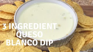 3 Ingredient Queso Blanco Dip Mexican Restaurant Style with Chef Kristi [upl. by Wendin467]