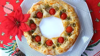 GHIRLANDA NATALIZIA ANTIPASTO SFIZIOSO E BELLISSIMO DA VEDERECHRISTMAS WREATH APPETISER 26 [upl. by Vas]