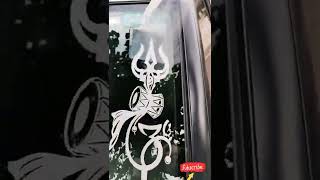 shorts Car Front Glass Radium Sticker Work 🔥🔥🔥 radiumart trishul sambhu instagram [upl. by Kathlin695]