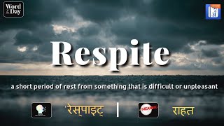 Respite In Hindi  HinKhoj  Dictionary [upl. by Hsot]