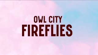 Owl City  Fireflies lyrics video [upl. by Rimidalb]