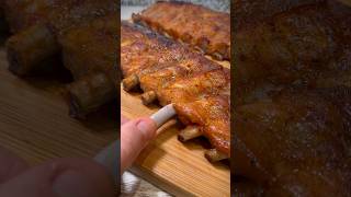 Costilla de cerdo asada estilo BBQ 🍖🥫 ¡Se deshace como la mantequilla recetas youtubeshorts [upl. by Naira]