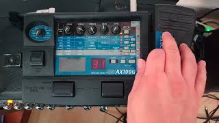 Korg ToneWorks AX100G Guitar Effects Processor Presets review [upl. by Anilas835]