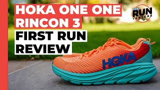 Hoka One One Rincon 3 First Run Review a versatile shoe at a great price [upl. by Hgiel510]