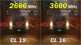 2666 MHz VS 3600 MHz RAM on Ryzen 7 5800X3D  1080p 1440p [upl. by Imiaj]