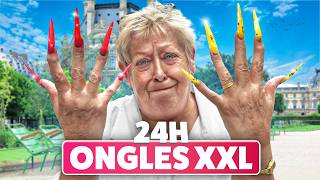 24 HEURES AVEC DES ONGLES XXL [upl. by Nerine]