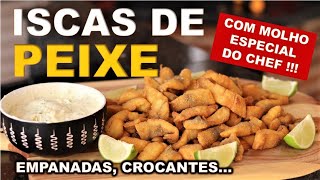 ISCAS DE PEIXE TILÁPIA EMPANADAS [upl. by Colwin308]