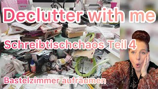 Declutter with me ❤️ Bastelzimmer aufräumen ❤️ Teil 4❤️ Action Retro shopping ❤️ [upl. by Hodgson]