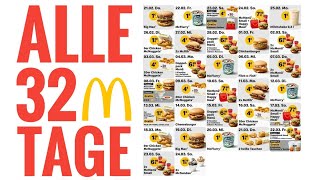 Hier sind ALLE 32 Deals der Mcdonads Oster Kalender Aktion  32 Tage Überraschungs Gutscheine [upl. by Katzman]