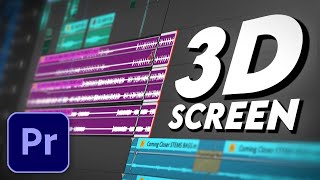 Create a Basic 3D Screen Effect in Premiere Pro [upl. by Yecak]