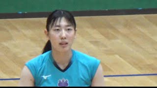 女子バレーボール 阿部明音 筑波大学 インカレ2024 意気込み [upl. by Abdu]