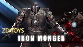 REVIEW  ZD Toys Iron Monger  Marvel Iron Man  中動  中动  Review [upl. by Ahsilam]