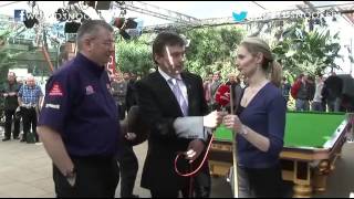 Reanne Evans talks about Ladies Day at the 2013 World Snooker Championship [upl. by Una]