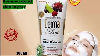 Derma shine skin polish skin ko kaisy polish krain  review [upl. by Tolmann]