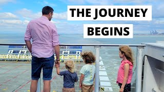 Family Van Life Begins  Stenaline Ferry Crossing  Harwich to Hook of Holland Netherlands  Ep1 [upl. by Loise939]