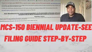 MCS150 Biennial UpdateWatch StepByStep Guide from the FMCSA Portal [upl. by Ainnat69]