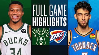 BUCKS at THUNDER  NBA PRESEASON FULL GAME HIGHLIGHTS  October 17 2023 [upl. by Suiram]