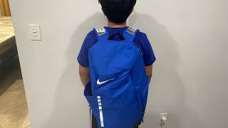 UnboxingReviewing The Royal Blue Nike Elite Backpack [upl. by Pontone96]